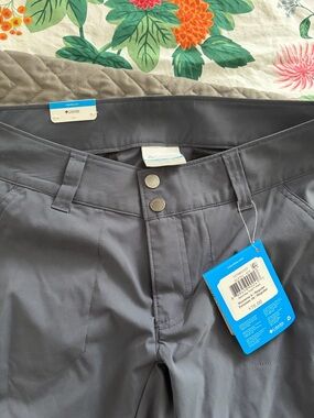 Columbia Women's Gray Outdoor Pants with Dual Snap Waist